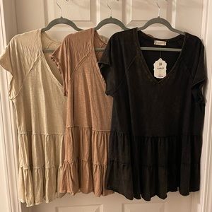 3 Babydoll tees arula a beautiful soul Altar’d state